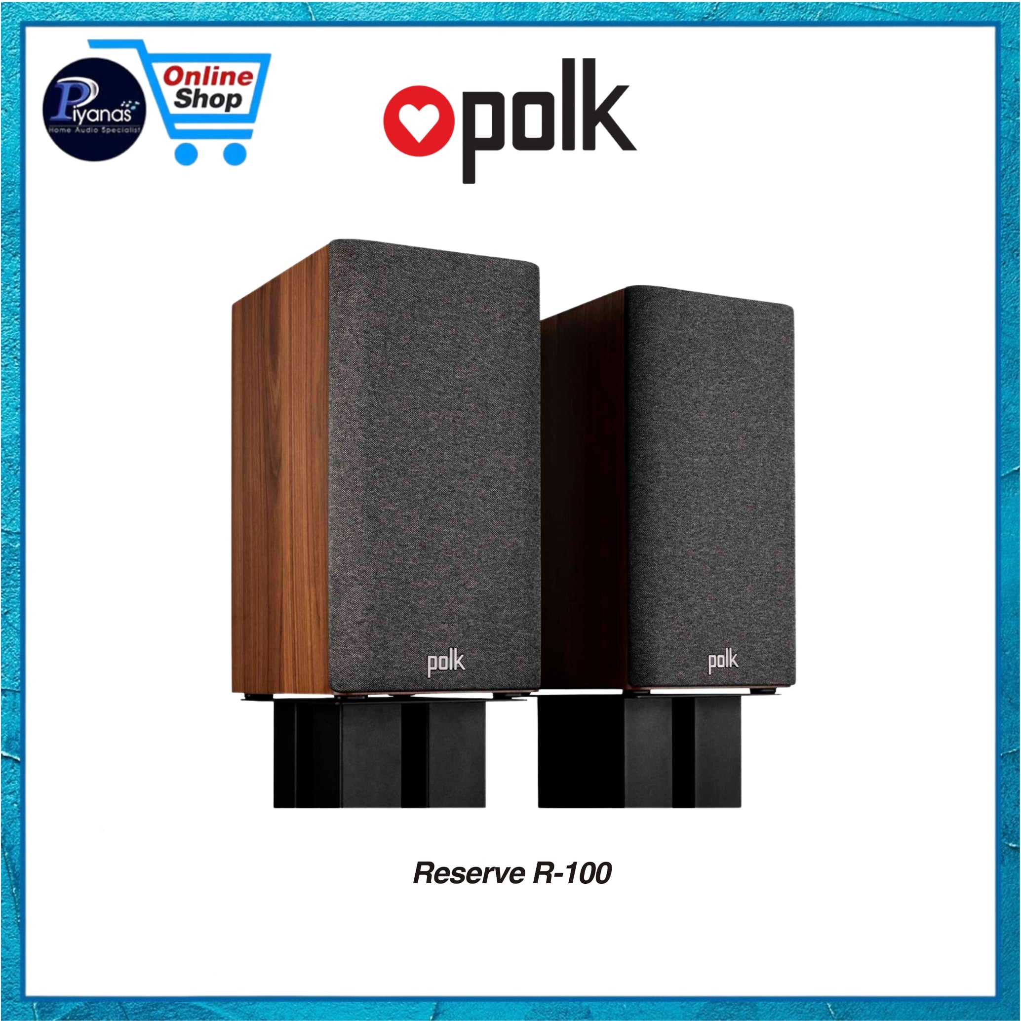 ลำโพงบุ๊คเชลฟ์ POLK AUDIO RESERVE R-100 สี BROWN WALNUT_4